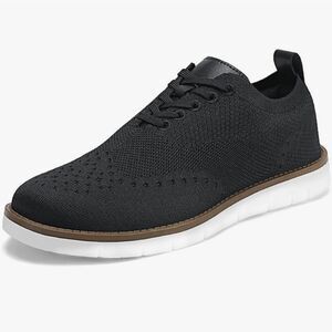 🩵NIB Black Mesh Knit Casual Dress Oxford Shoes Men's 11 Wide